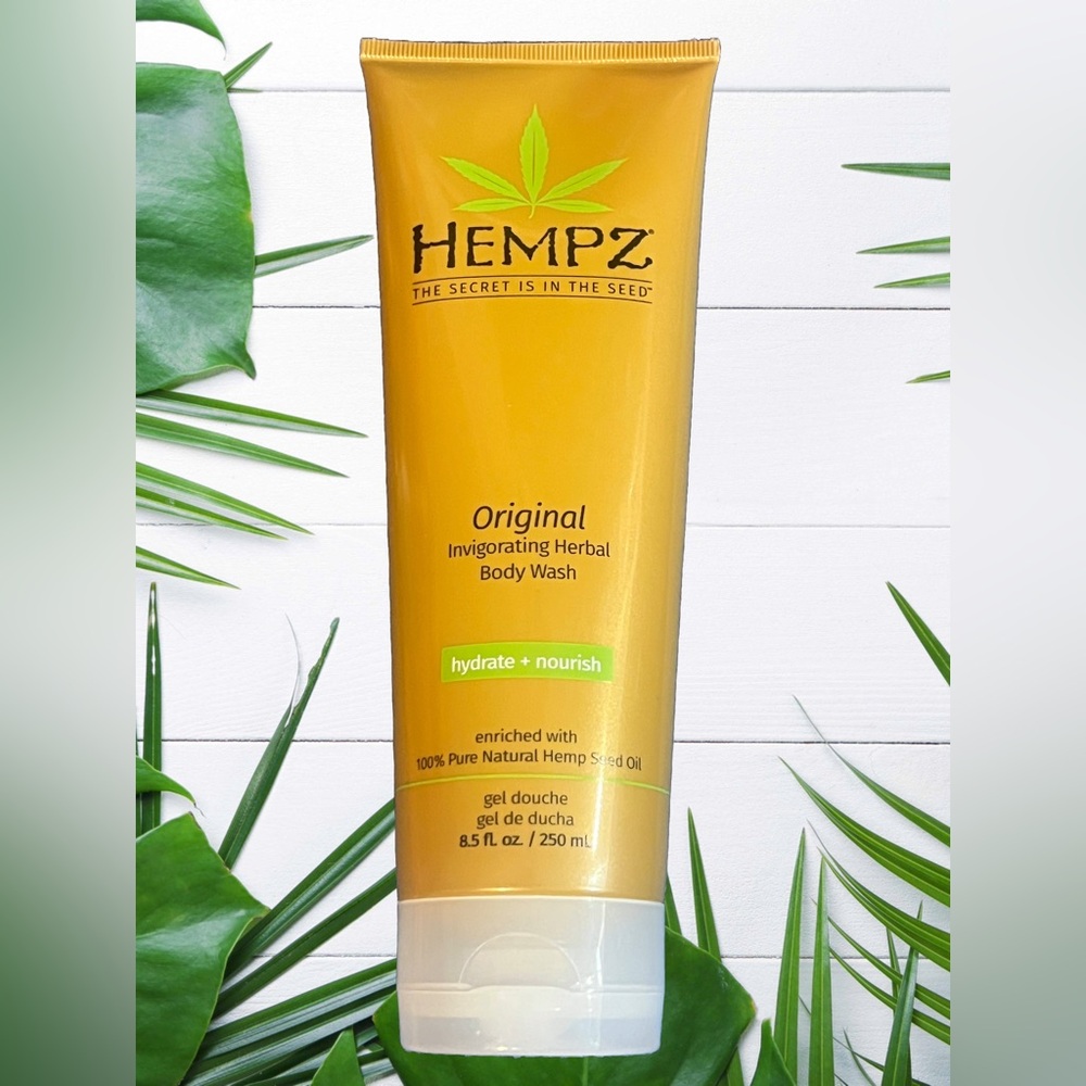 Hempz Original Body Wash, 8.5 oz, enriched with 100% Pure Natural Hemp Seed Oil